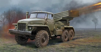 Сборная модель 1/35 РСЗО БМ-21 Град Трумпетер 01028