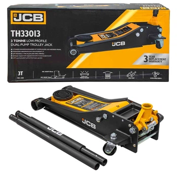 Домкрат подкатной гидравлический низкопрофильный JCB Tools JCB-TH33013 (3 тонны, 75–505 мм)