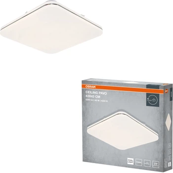 Світильник стельовий OSRAM CEILING PAVO SQUARE 48W 3360Lm 4000K 43x43 cм (4099854664625)