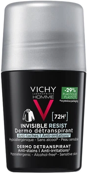 Кульковий дезодорант-антиперспірант Vichy Homme Invisible Resist 72 години захисту 50 мл (3337875894234)