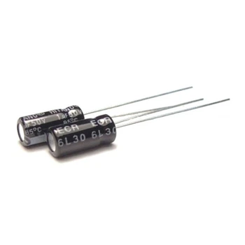 Конденсатор электролитический выводной 22uF 63V ECR 6,3x11mm (ECR220M63B-Hitano) - 343350