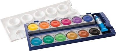 Фарби акварельні матові Pelikan K12 12 кольорів + білий (4012700720856)