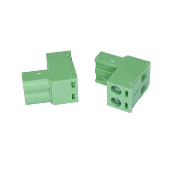 Клемник 2EDGK-5.0-02P-14-00A (H) 2конт., зелений, шліц (Degson) - 284246