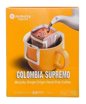 Дріп кава Colombia Supremo 7шт, McNulty