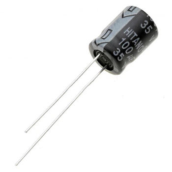 Конденсатор электролитический выводной EHR101M35B (ECAP 100/35V 0812 105'C) - 499375