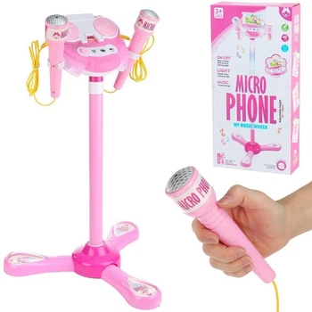 Mikrofon Trifox na baterie ze statywem 2 szt (5901353681333)