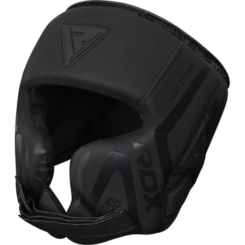 Боксерський Шолом RDX T15 Noir Cheek Protector Head Guard Чорний L (HGR-T15MB-L)