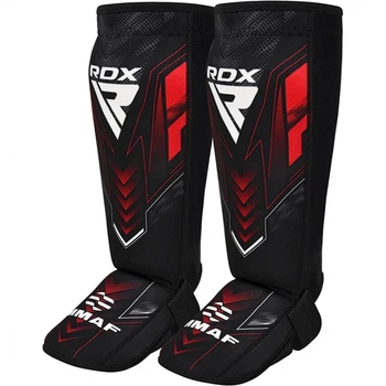 Захист Для Ніг RDX IMMAF Approved Neoprene Shin Instep Guards Чорно-Червоний 2XL (SGN-IMF-1R-2XL)