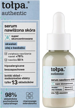 Увлажняющая сыворотка для лица Tolpa Authentic Face Moisturized Serum Со скваланом и маслом баобаба 30 мл (5903900963268)