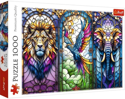 Пазл Trefl Вітраж: Тварини 1000 елементів 10957 (5900511109573)