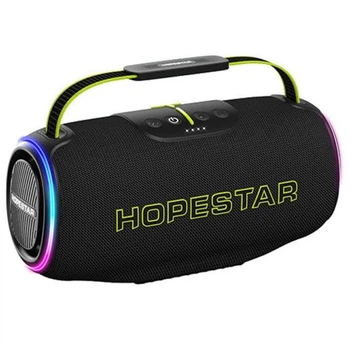 Колонка Bluetooth HOPESTAR H88 Портативна Бездротова Акустика 70W TWS динамік з підсвіткою RGB Чорний