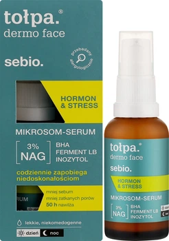 Сыворотка для лица против акне Tolpa Dermo Face Sebio Hormon & Stress Mikrosom Serum С микросомами 30 мл (5903900965934)