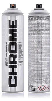 Аерозольна фарба Montana Black Chrome Silver (Сріблястий хром) 600 мл