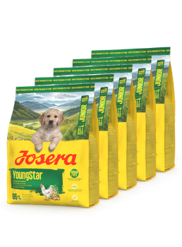 Сухой беззерновой корм для щенков и юниоров всех пород JOSERA YoungStar Junior All Sizes 900 г*5 шт