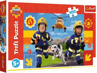 Пазл Trefl Fireman Sam: Завжди готовий пожежник Сем 100 елементів 16518 (5900511165180)