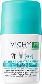 Дезодорант-антиперспірант Vichy 48 годин проти білих слідів і жовтих плям 50 мл (3337871324599)