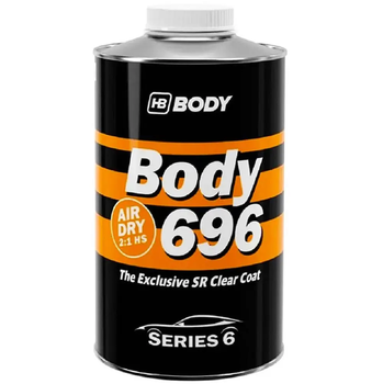 Лак глянцевый HB Body 696 Air Dry Clear HS SR 2:1 1 л (без затвердителя)