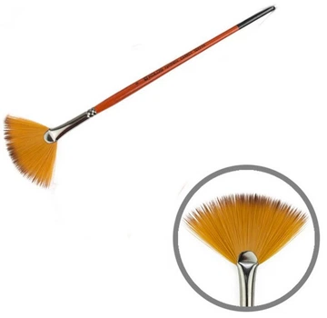 Кисть синтетика веерная № 6 Kolos Carrot 1097FN, 42109706