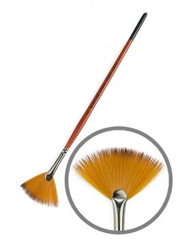 Кисть синтетика веерная № 2 Kolos Carrot 1097FN, 901481