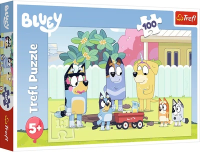 Пазл Trefl Bluey: Веселий світ Bluey 100 елементів 16471 (5900511164718)