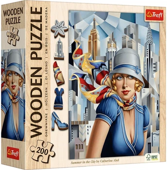 Пазл дерев'яний Trefl Catherine Abel: Літо в місті 200 деталей 20251 (5900511202519)