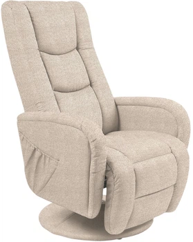 Розкладне крісло Halmar Pulsar 2 з функцією масажу Бежеве (5905248112452)