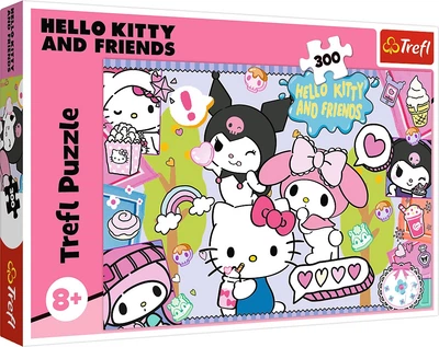 Пазл Trefl Hello Kitty and Friends: Шалене тріо Hello Kitty 300 елементів 23039 (5900511230390)