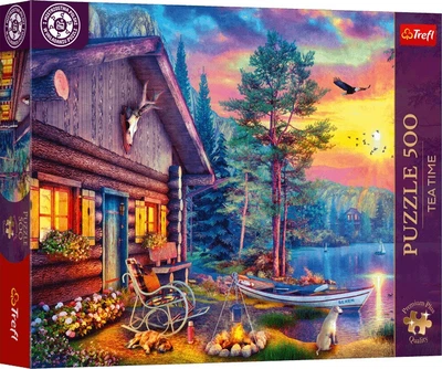 Puzzle Trefl Premium Plus Tea Time: Przystań o zachodzie słońca 500 elementów 37617 (5900511376173)