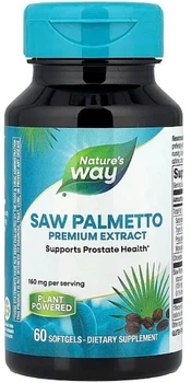 Со Пальметто Naturе's Way сереноя Saw Palmetto 160 мг 60 гелевих капсул ARE-576376