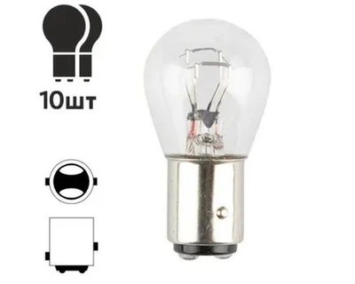Лампочка 24V 21/5W діодна 2конт Pulso LP-24152/BAY15d для авто з великим цоколем уп. 10шт. V04353