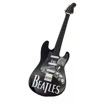 Декоративная мини-гитара "The Beatles Black" 24 см 30167N
