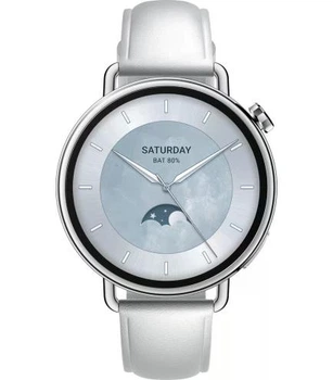 Смарт-часы Xiaomi Watch S4 41mm Leather Strap BHR07VUGL White