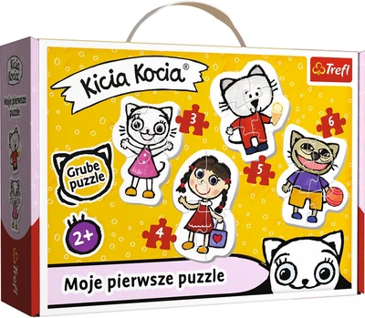 Пазл Trefl Baby Classic Киця Коча: Весёлая Киця Коча 4 элемента 36088 (5900511360882)