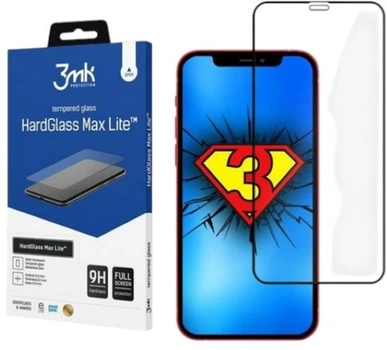 Szkło hartowane 3MK HG Max Lite do Apple iPhone 12 Pro Max czarne (5903108306577)