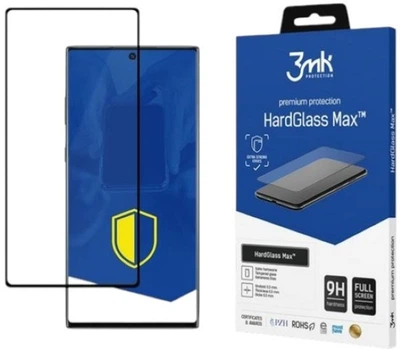 Szkło hartowane 3MK HardGlass Max dla Samsung Galaxy Note 10+ N975 czarne (5903108150699)
