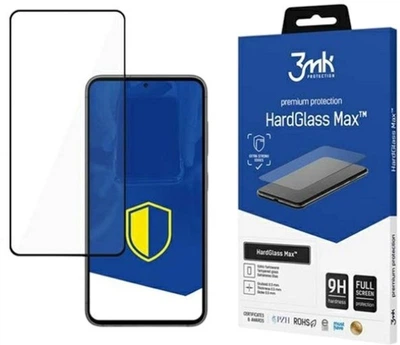 Захисне скло 3MK HardGlass Max для Samsung Galaxy S23 5G (SM-S911) Black (5903108496346)