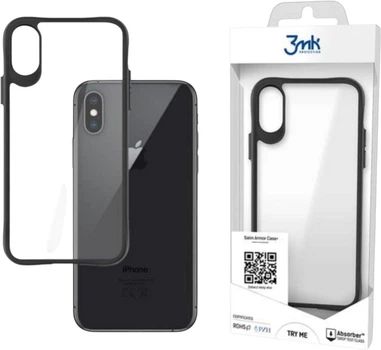 Панель 3MK Satin Armor Case+ для Apple iPhone X/XS Прозорий (5903108441926)