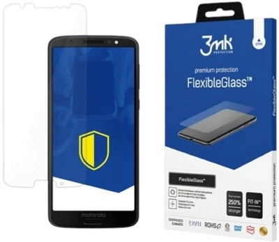 Загартоване скло 3MK FlexibleGlass для Motorola Moto G6 (5903108025041)