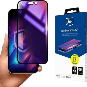 Szkło hartowane 3MK Rainbow Privacy dla Apple iPhone 15 (5903108586306)
