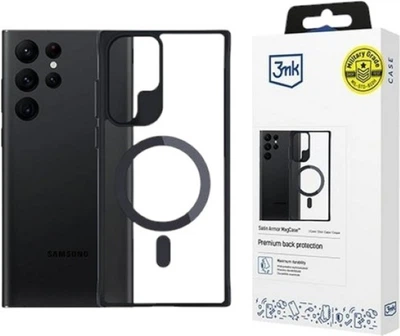 Панель 3MK Satin Armor MagCase для Samsung Galaxy S24 Ultra Black + Transparent (5903108563901)