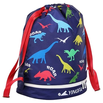 Рюкзак-мешок с карманом для мокрых вещей YINGFA WF2232 р-р 39x18х41см Черный-красный