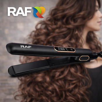 Утюжок-выпрямитель для волос RAF R.4415H 45 Вт черный пластик