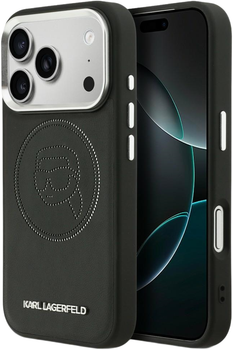 Etui Karl Lagerfeld K Head Point Logo MagSafe do Apple iPhone 17 Pro Max Black (3666339602703)