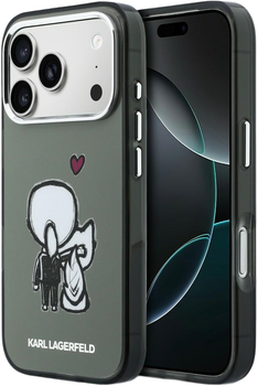Etui Karl Lagerfeld Karl & Choupette Back MagSafe do Apple iPhone 17 Pro Max Black (3666339607500)