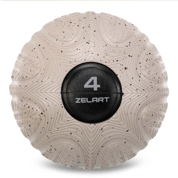 Слембол м'яч набивний для кросфіту та фітнесу Slam Ball Zelart (вага 4 кг) FI-4905-4