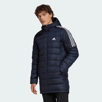 Чоловічі пухові куртки Essentials Down Parka синя M