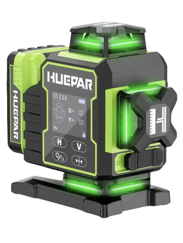 Лазерный уровень нивелир Huepar W04CG Premium 4D откалиброван 16 линий (без приемника)