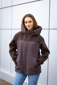 Демісезонна куртка Mila Nova К-379 50 шоколад