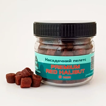 Пелетс насадочный JamboMambo Premium Red Halibut (Krill) 8 мм 50 грам