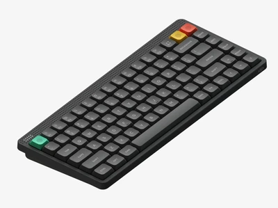 Беспроводная механическая клавиатура NuPhy Node 75 low-profile / switch - Blush nano (linear, 42g) / Color - Ink Gray